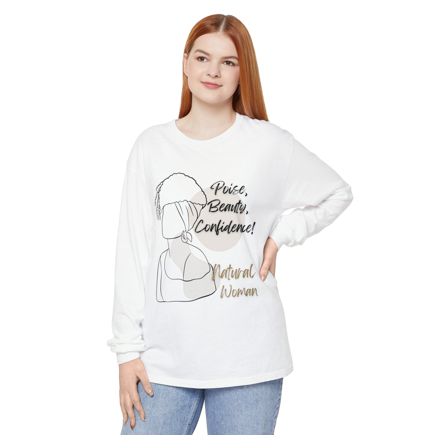 Natural Woman Puff (BL) Long Sleeve T-Shirt