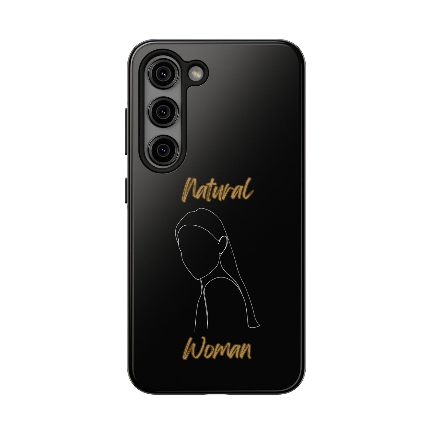 Natural Woman Tilted Look (WL) Tough Phone Cases BLACK