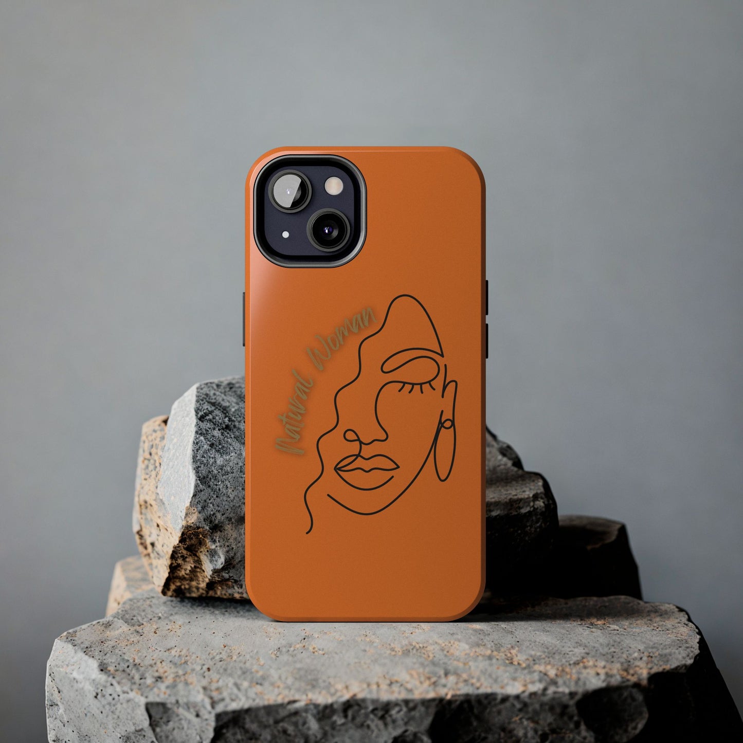 Natural Woman Half Face (BL)Tough Phone Case CRUSTA