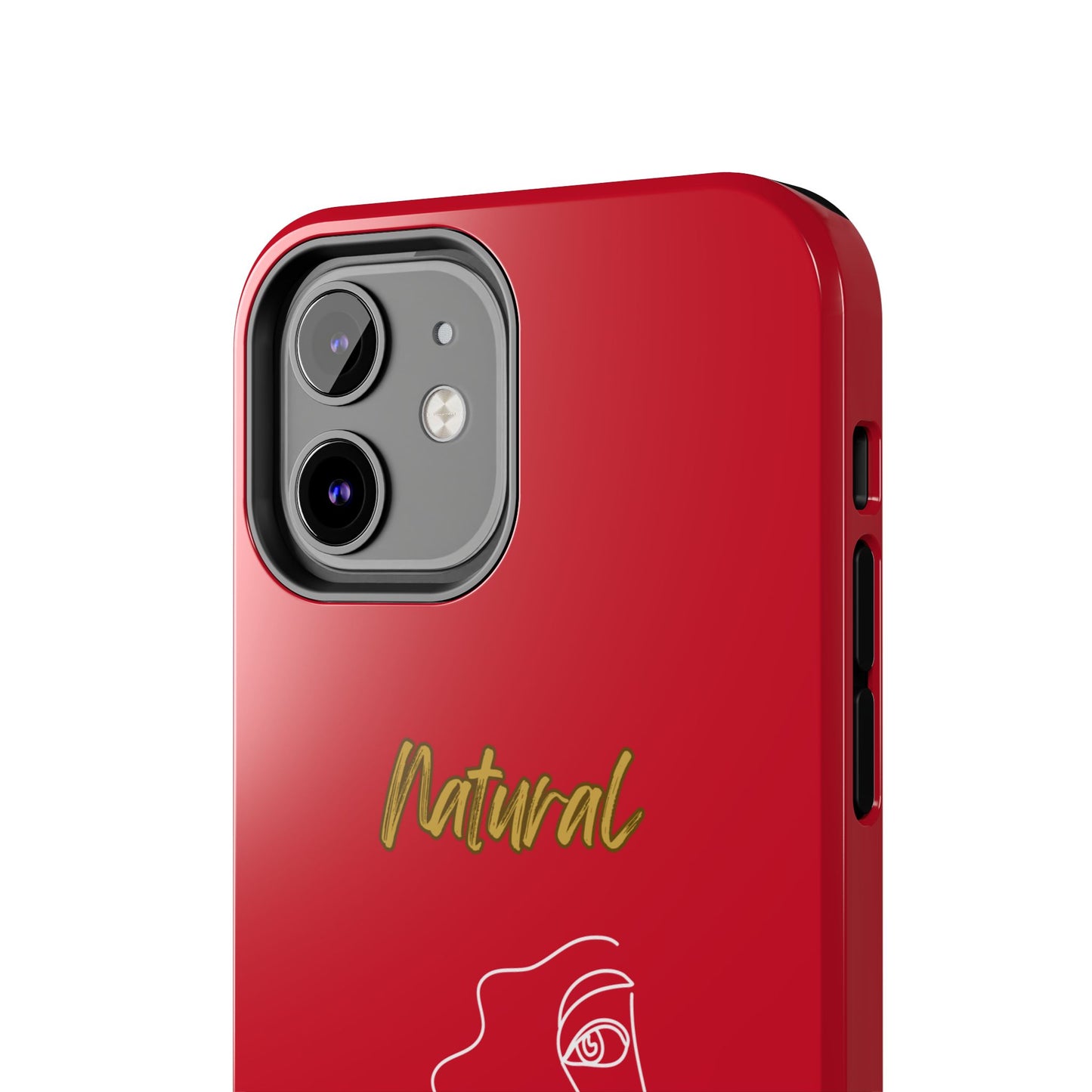 Natural Woman Peekaboo (WL)Tough Phone Cases DARK RED