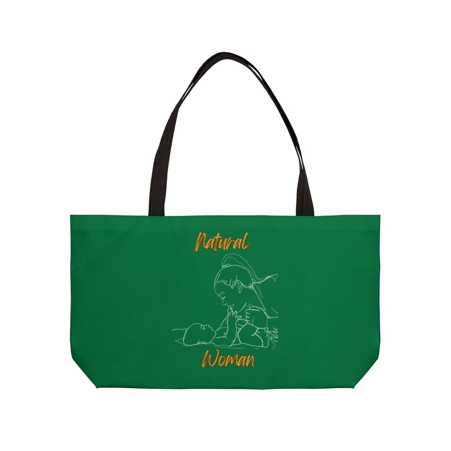 Natural Woman New Life (WL) Weekender Tote Bag DARK GREEN