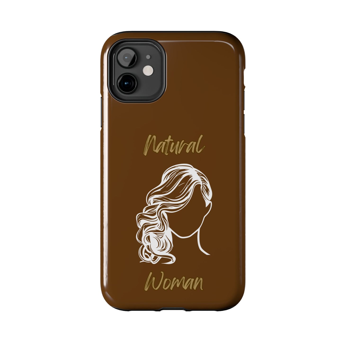 Natural Woman Long Curl (WL)Tough Phone Cases BROWN