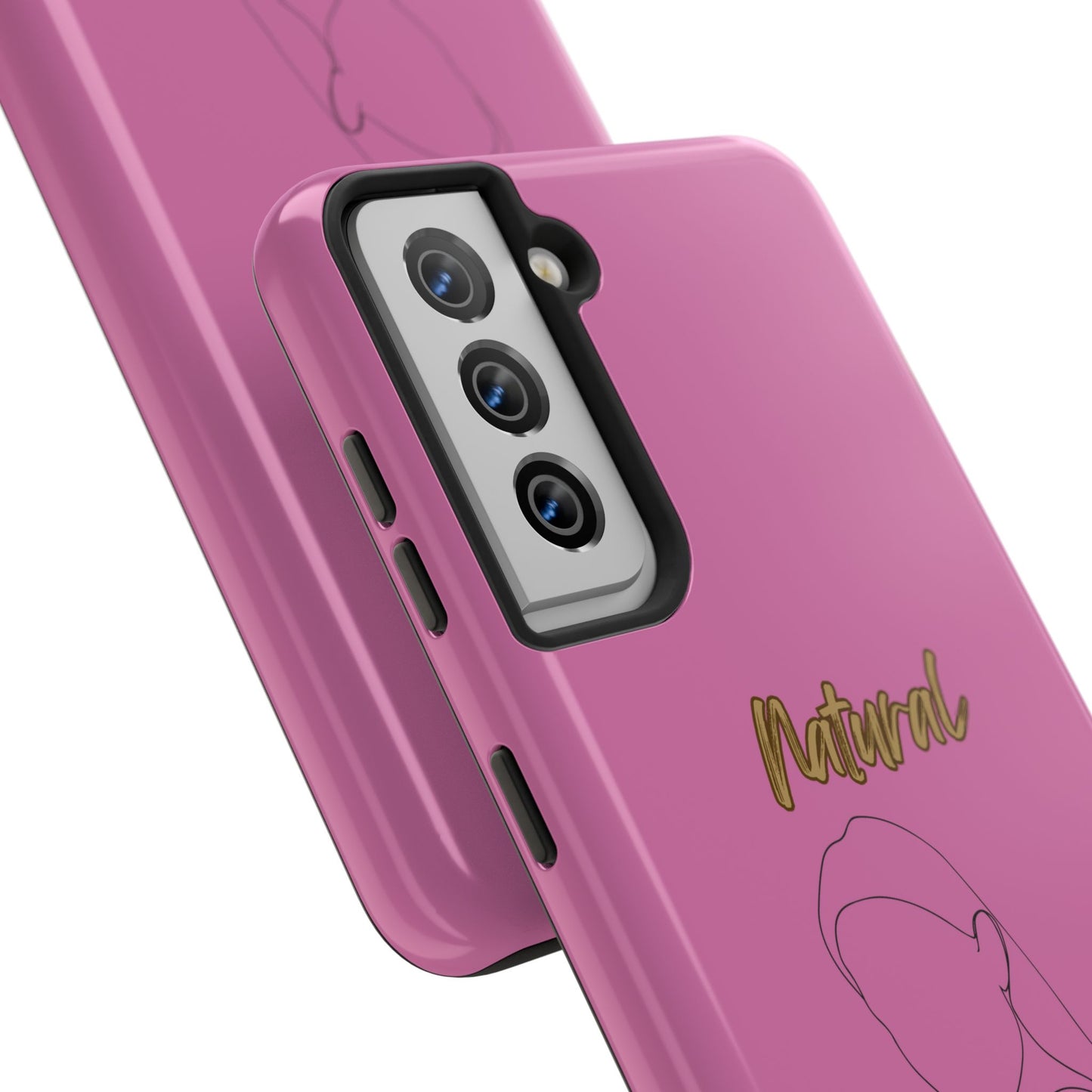 Natural Woman Tilted Look (BL) Tough Phone Cases LIGHT PINK