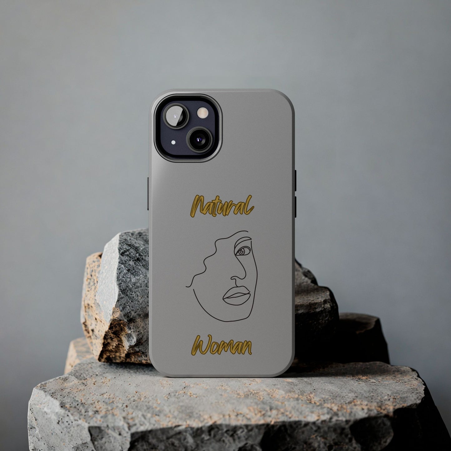 Natural Woman Peekaboo (BL)Tough Phone Cases LIGHT GREY