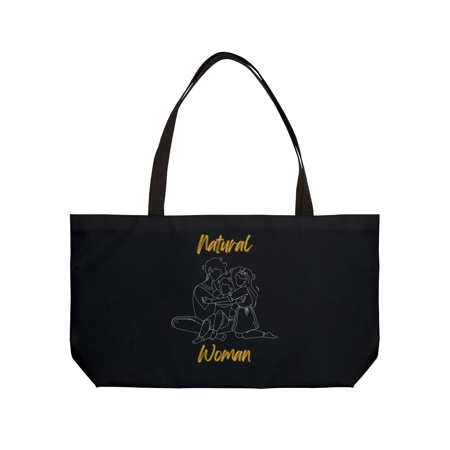 Natural Woman Bear Hugs (WL) Weekender Tote Bag BLACK