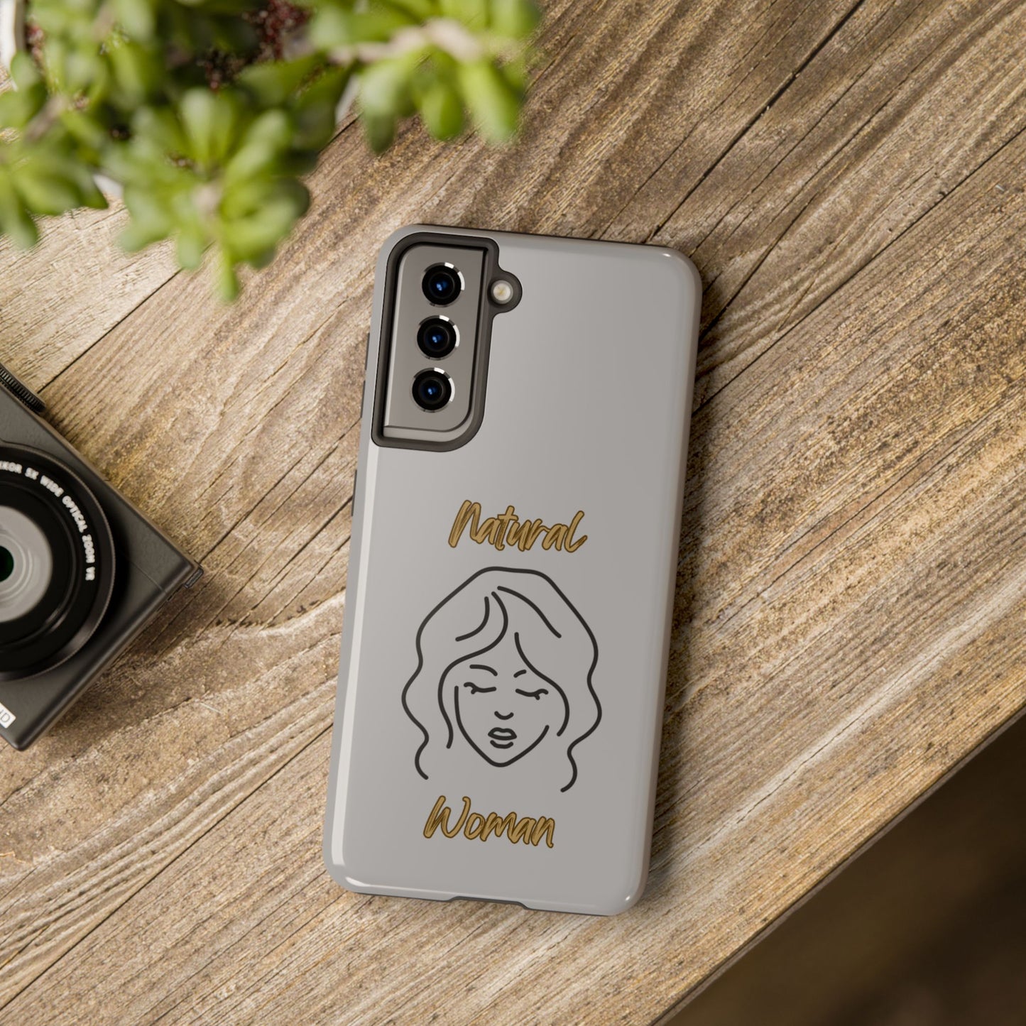 Natural Woman Modest (BL)Tough Phone Cases LIGHT GREY