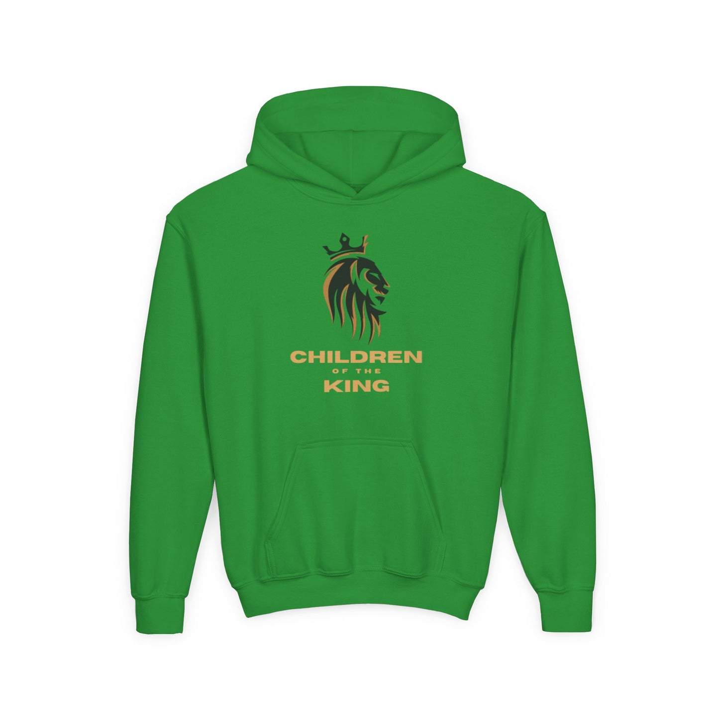 "Children of the King" Hoodie - BLACK Lion Design with Isaiah 54:13