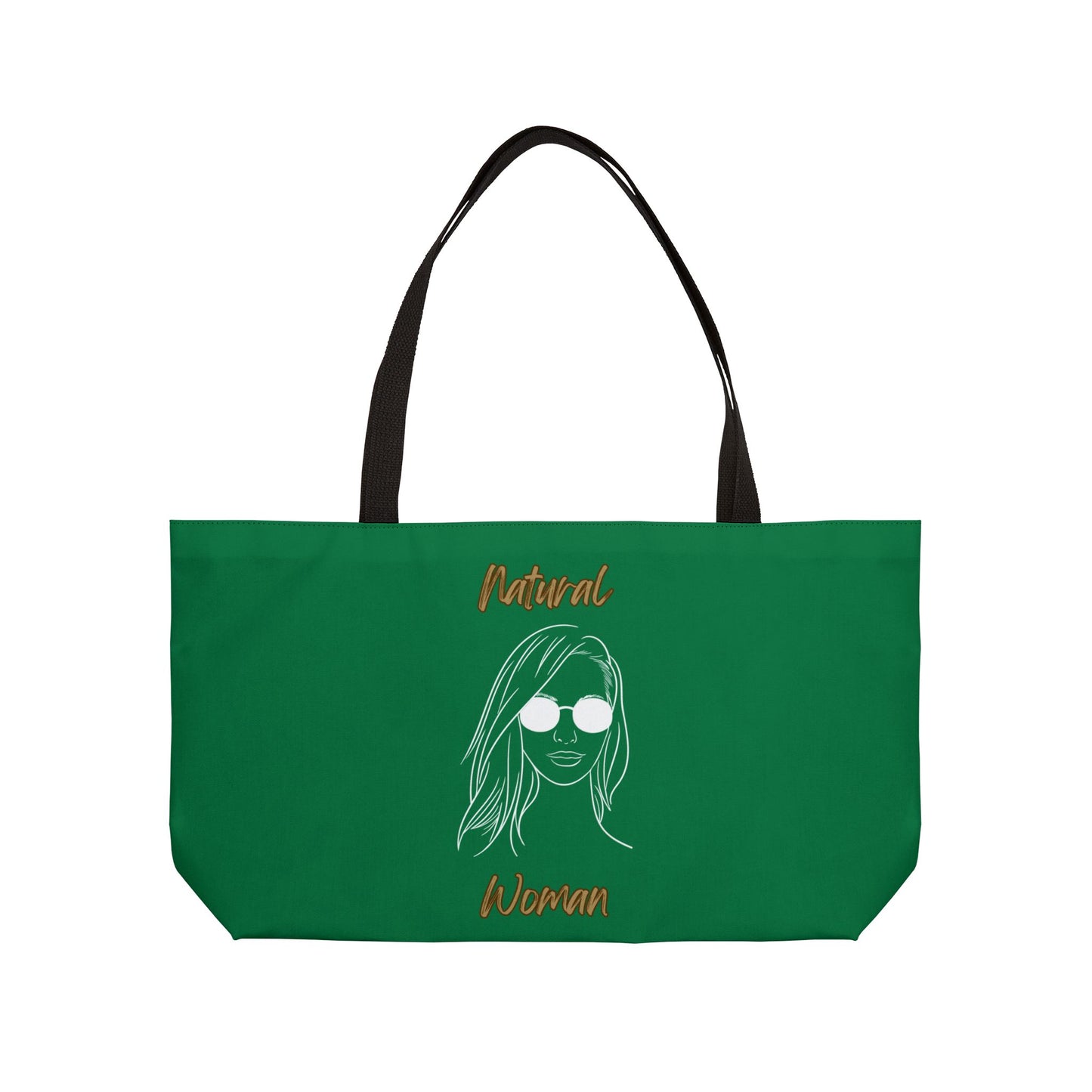 Natural Woman Shades (WL) Weekender Tote Bag DARK GREEN