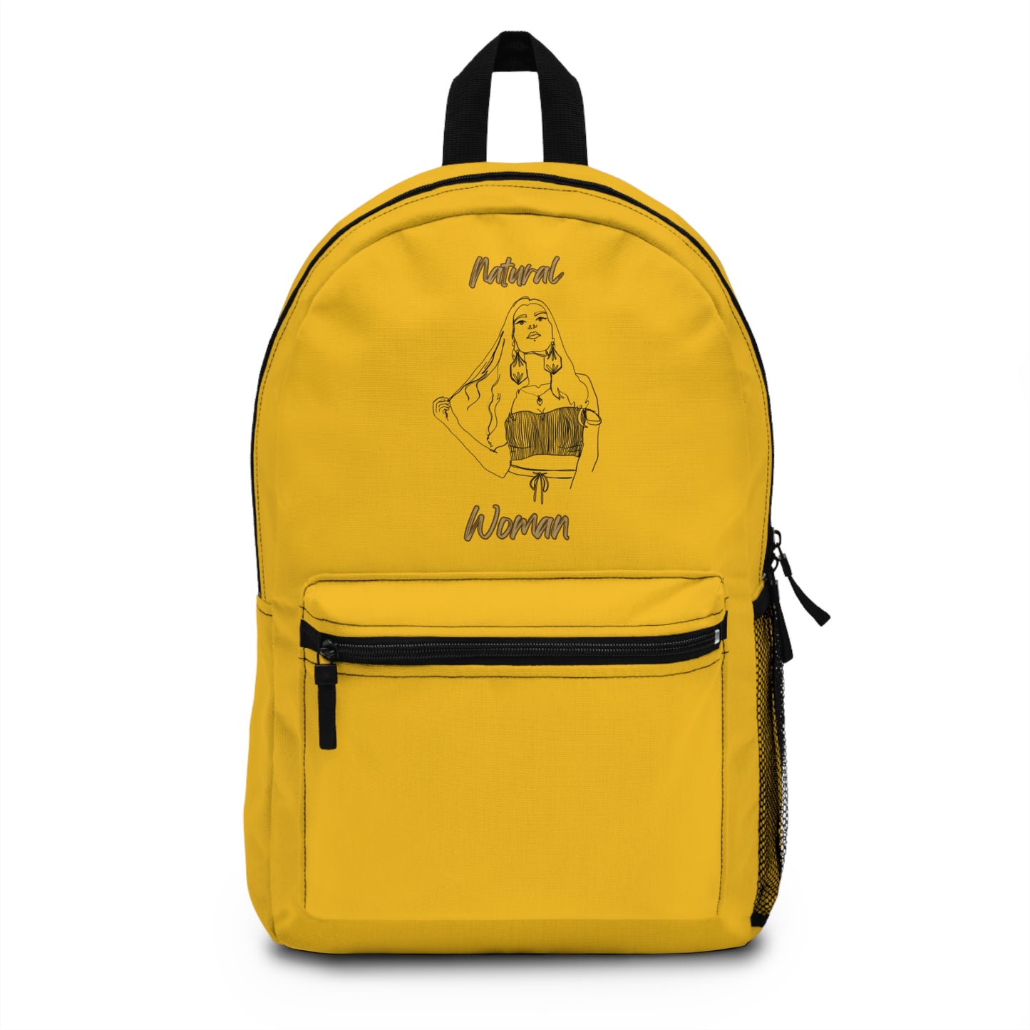 Natural Woman Thinking (BL) Backpack  YELLOW