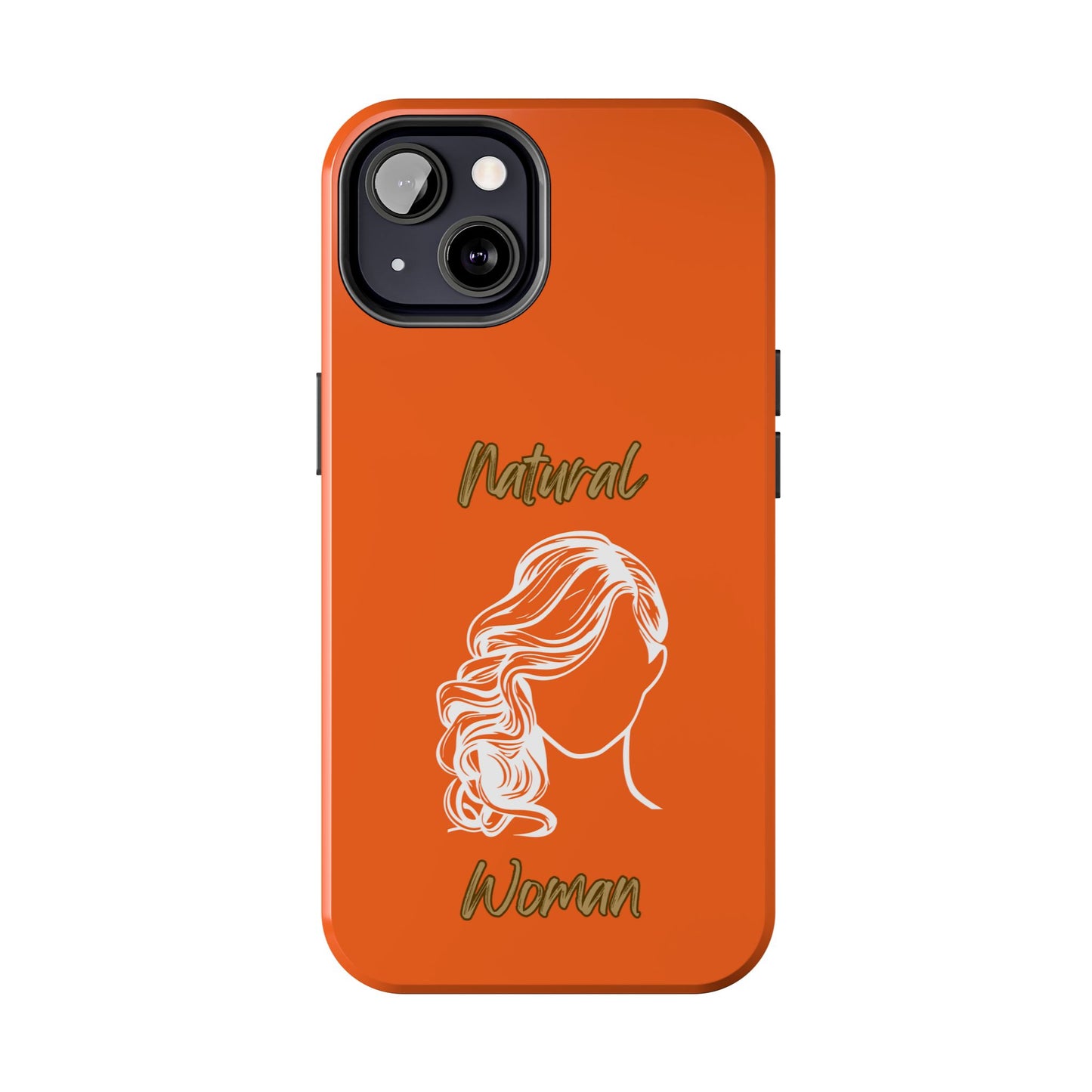 Natural Woman Long Curl (WL)Tough Phone Cases ORANGE