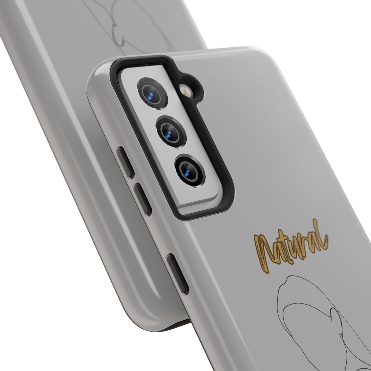 Natural Woman Tilted Look (BL) Tough Phone Cases LIGHT GREY