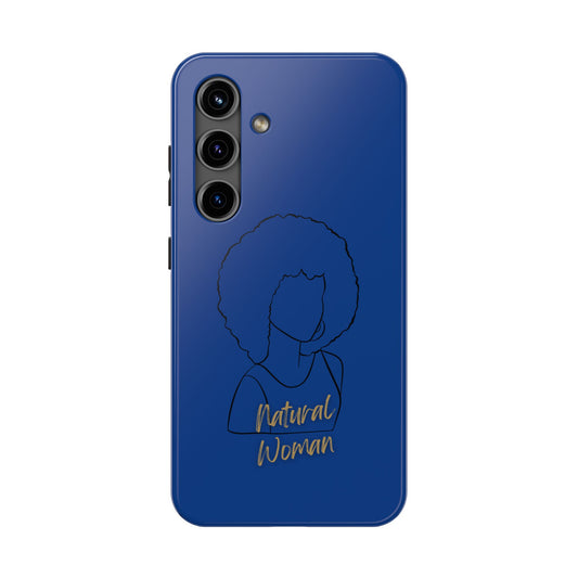 Natural Woman Afro (BL)Tough Phone Cases DARK BLUE