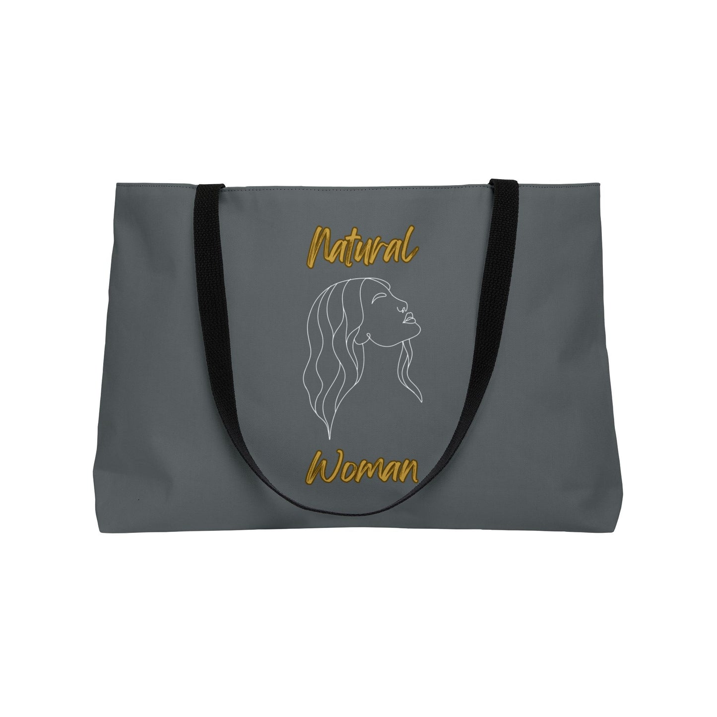 Natural Woman Breeze On Face (WL) Weekender Tote Bag DARK GREY