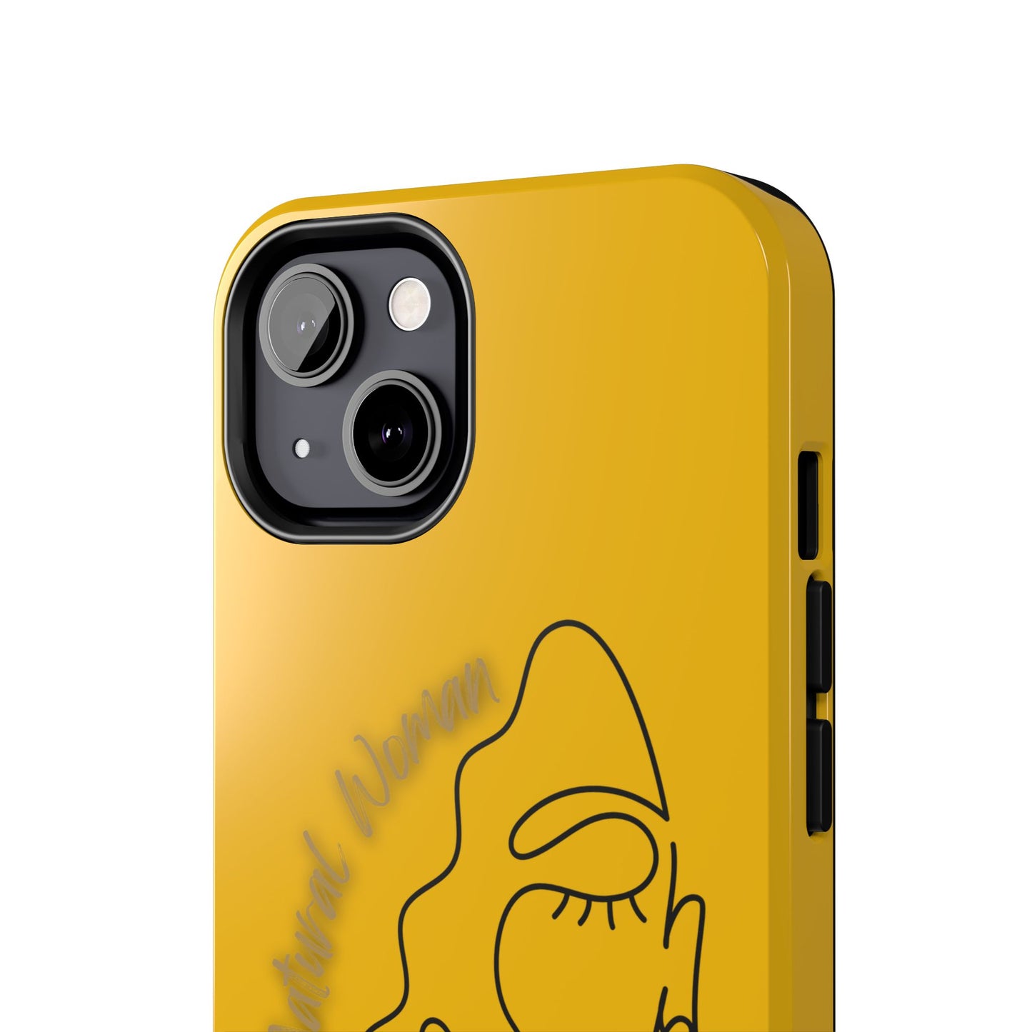 Natural Woman Half Face (BL)Tough Phone Case YELLOW