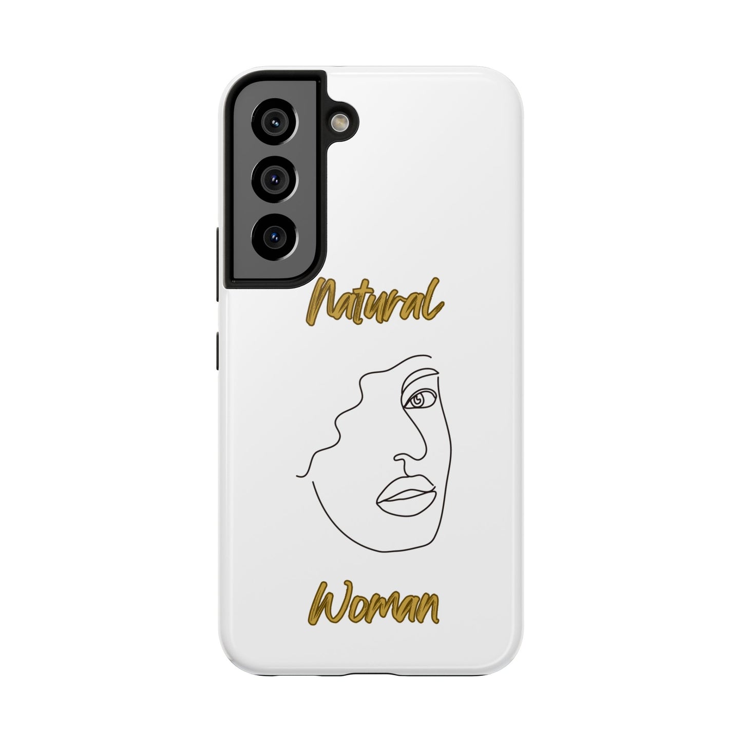 Natural Woman Peekaboo (BL)Tough Phone Cases WHITE