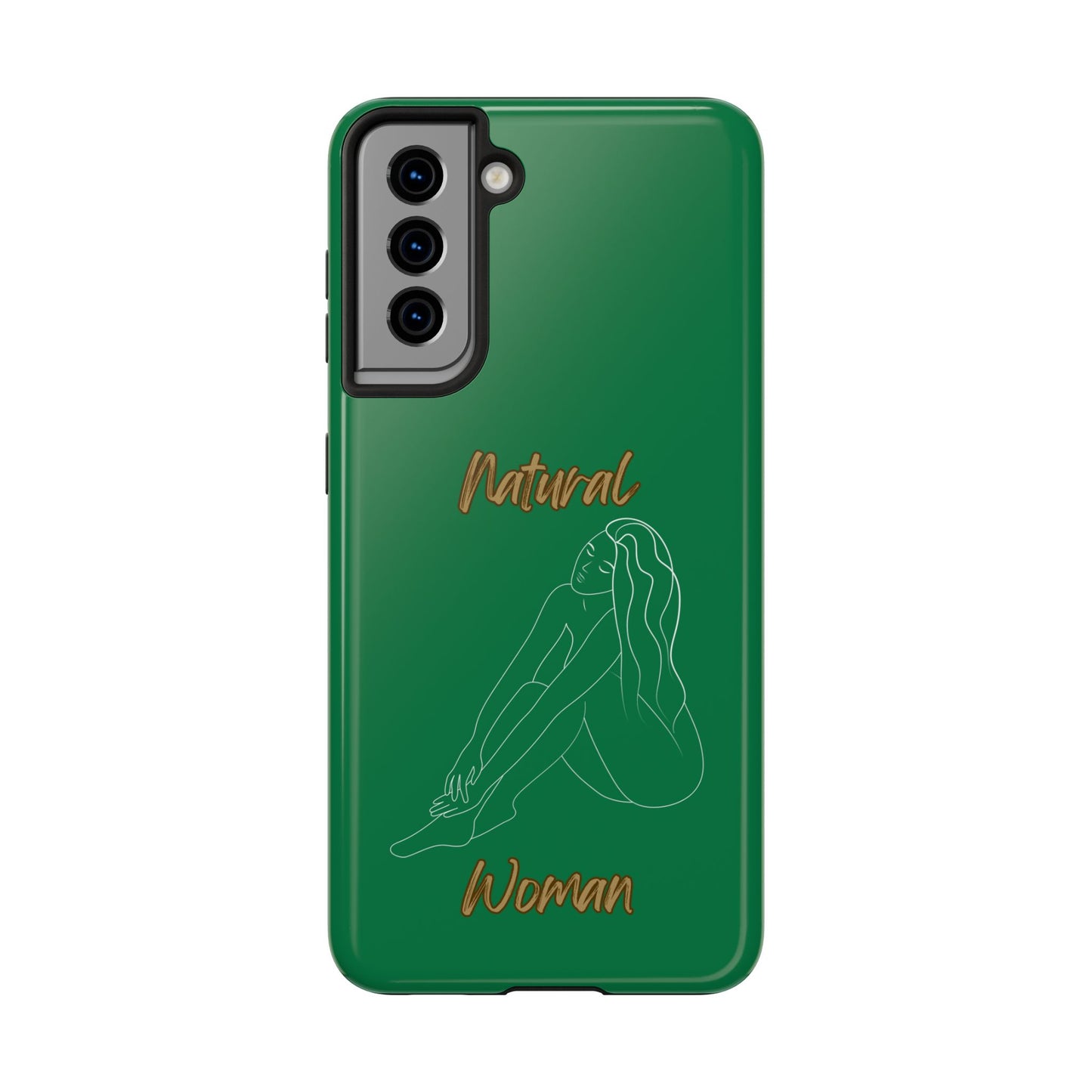 Natural Woman Beauty (WL) Tough Phone Cases DARK GREEN