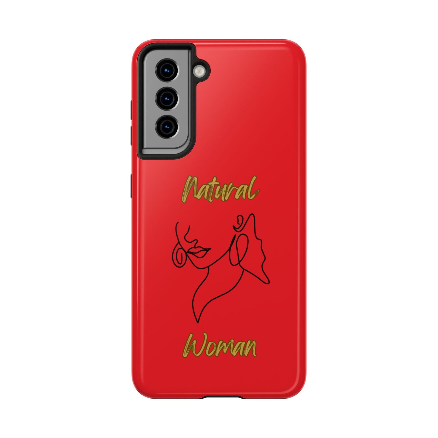 Natural Woman Lips (BL)Tough Phone Cases RED