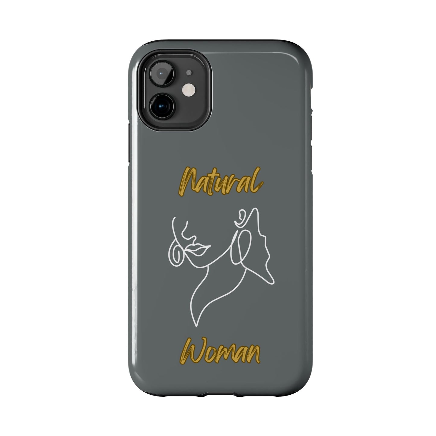 Natural Woman Lips (WL)Tough Phone Cases DARK GREY