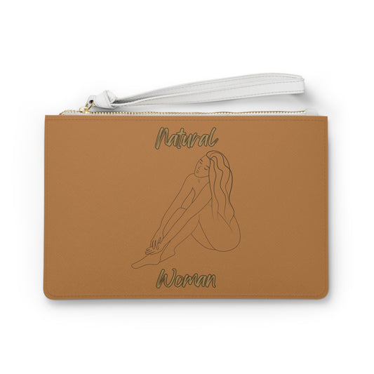 Natural Woman Beauty (BL) Clutch Bag LIGHT BROWN