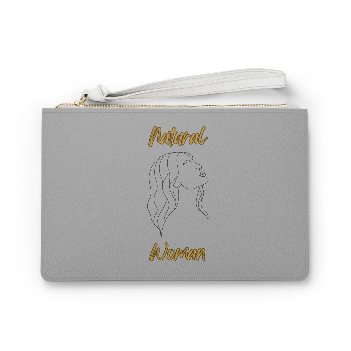 Natural Woman Breeze On Face (BL) Clutch Bag LIGHT GREY