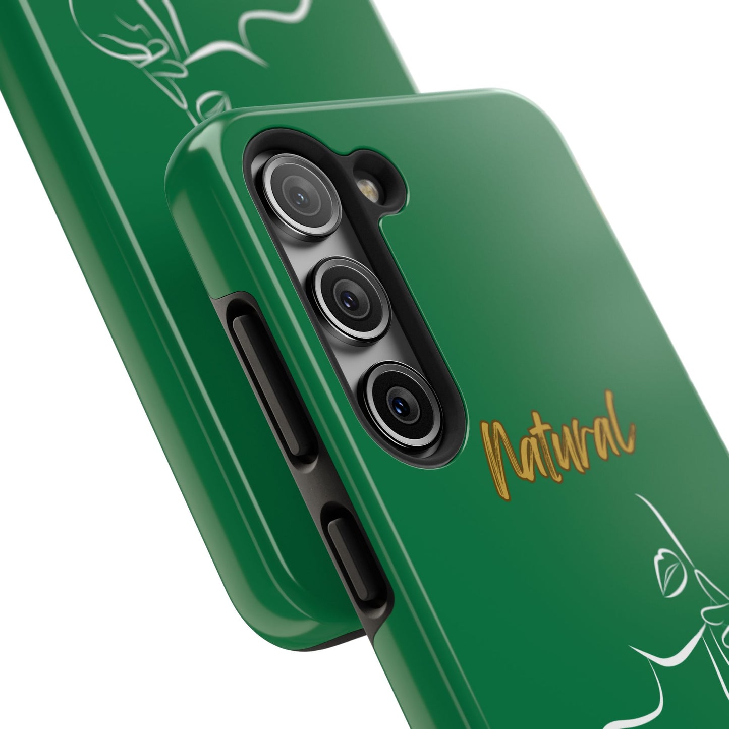 Natural Woman Chin Up (WL)Tough Phone Cases DARK GREEN