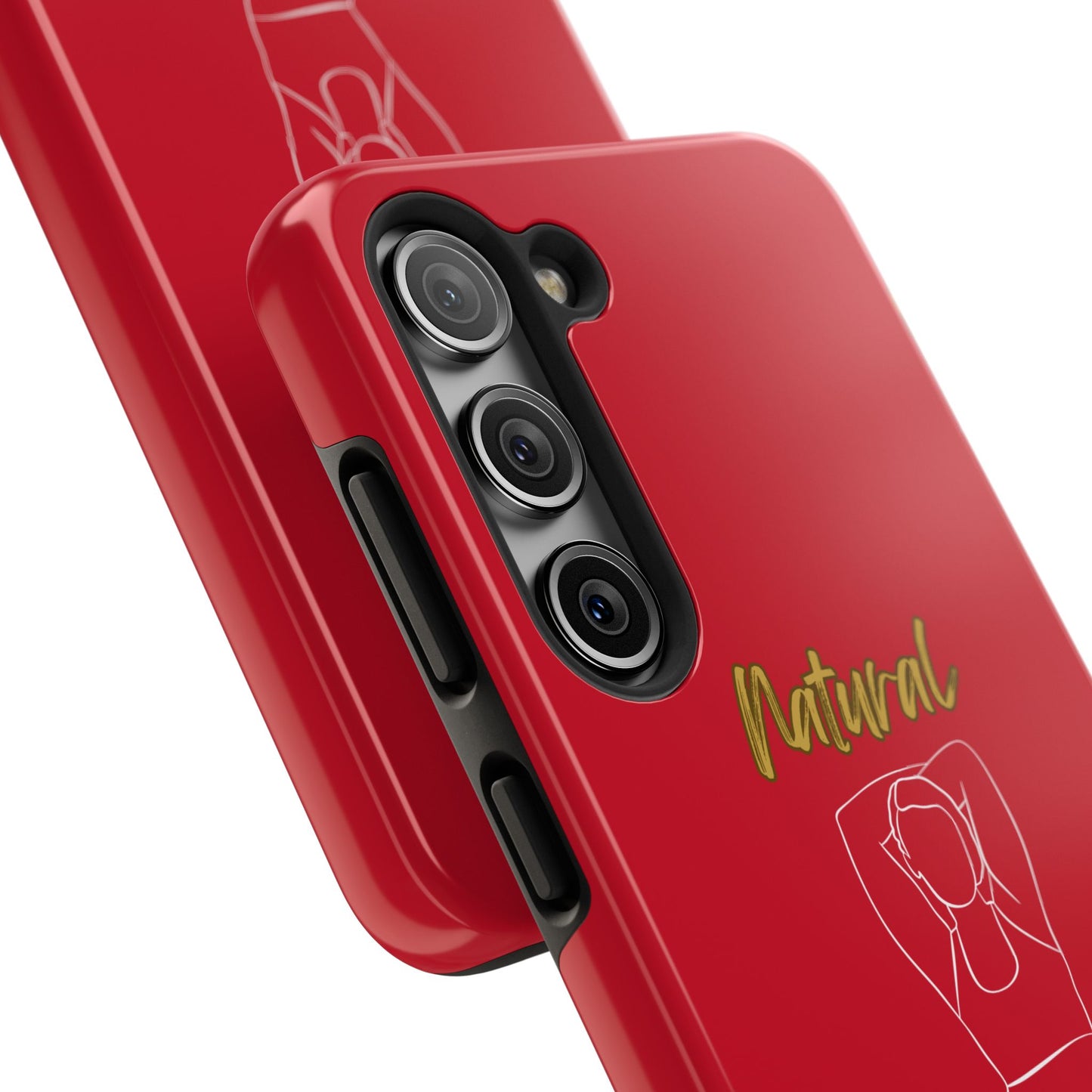 Natural Woman I Love Me (WL)Tough Phone Cases DARK RED