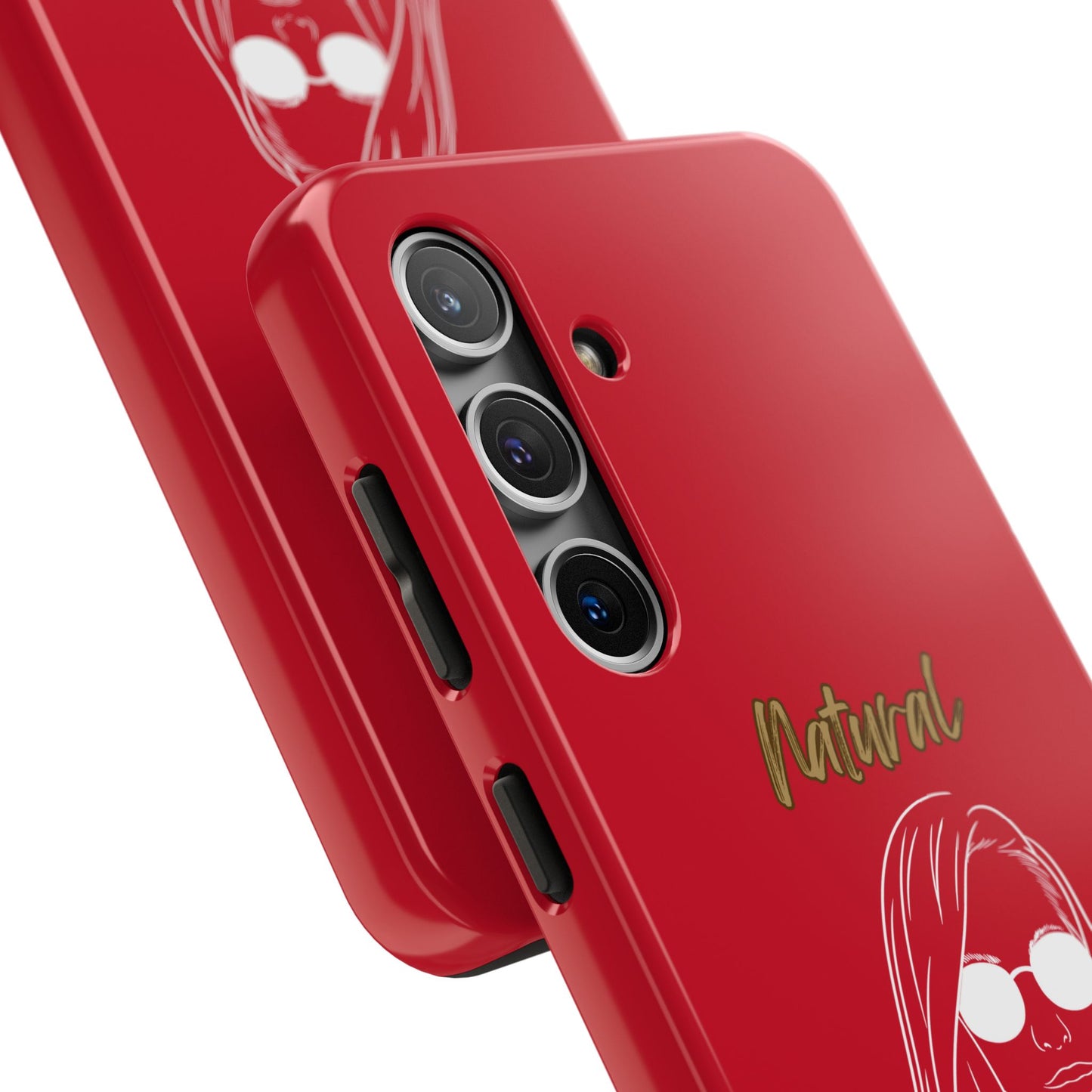 Natural Woman Shades (WL)Tough Phone Cases DARK RED