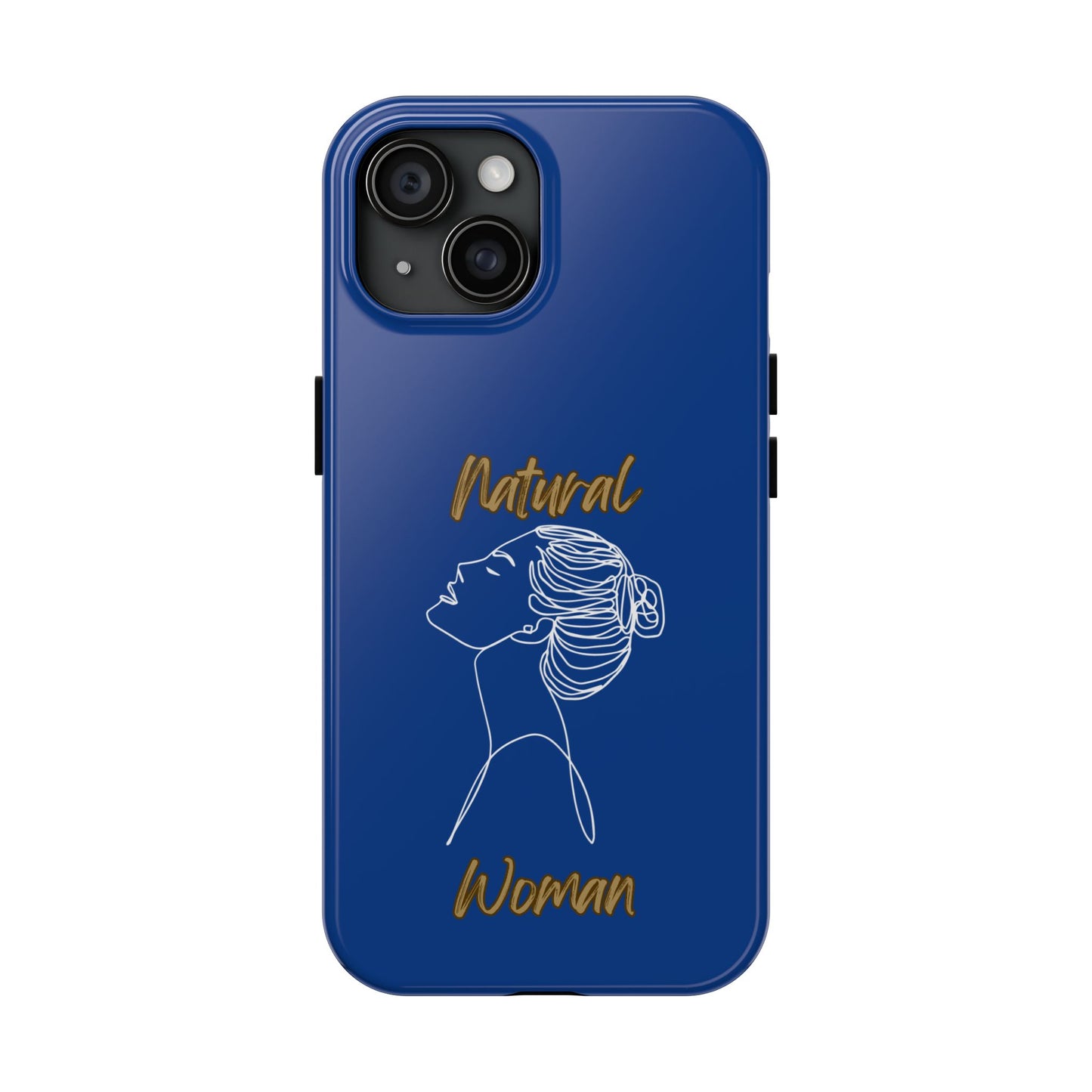 Natural Woman Wet Bun (WL) Tough Phone Cases DARK BLUE