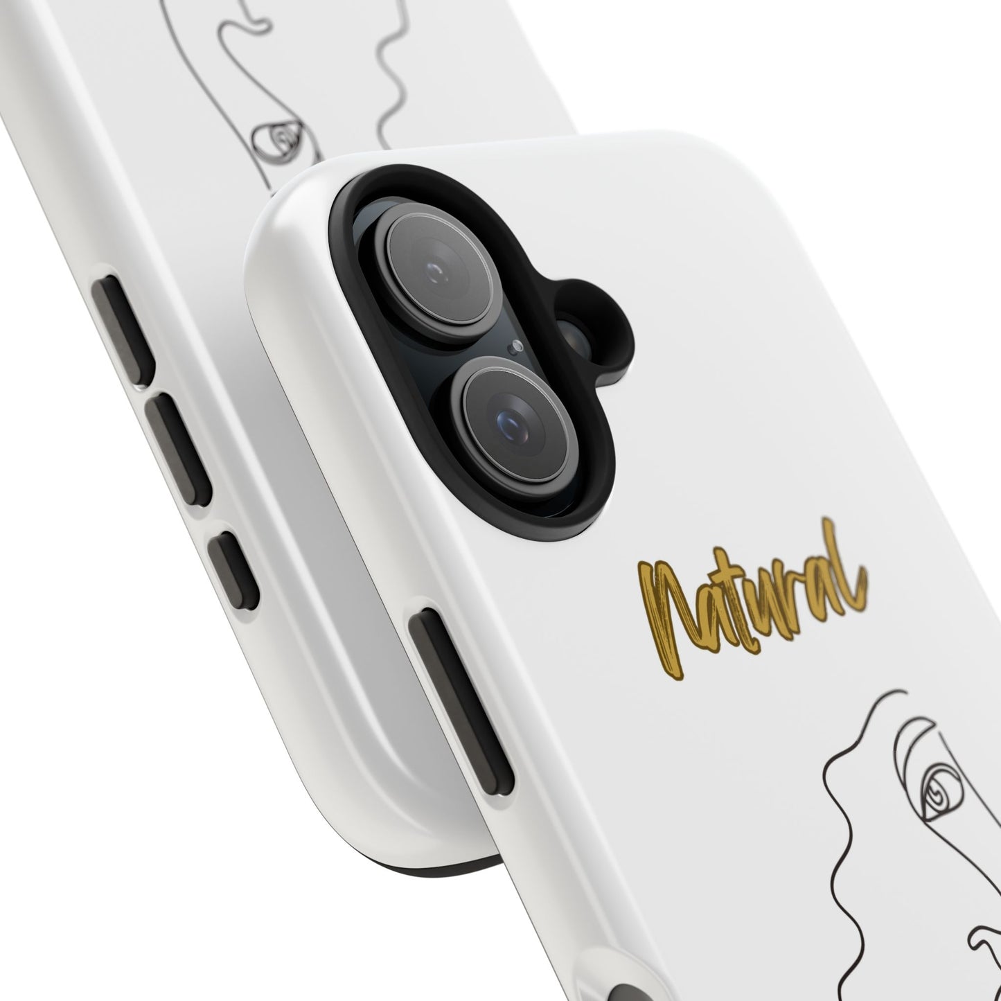 Natural Woman Peekaboo (BL)Tough Phone Cases WHITE