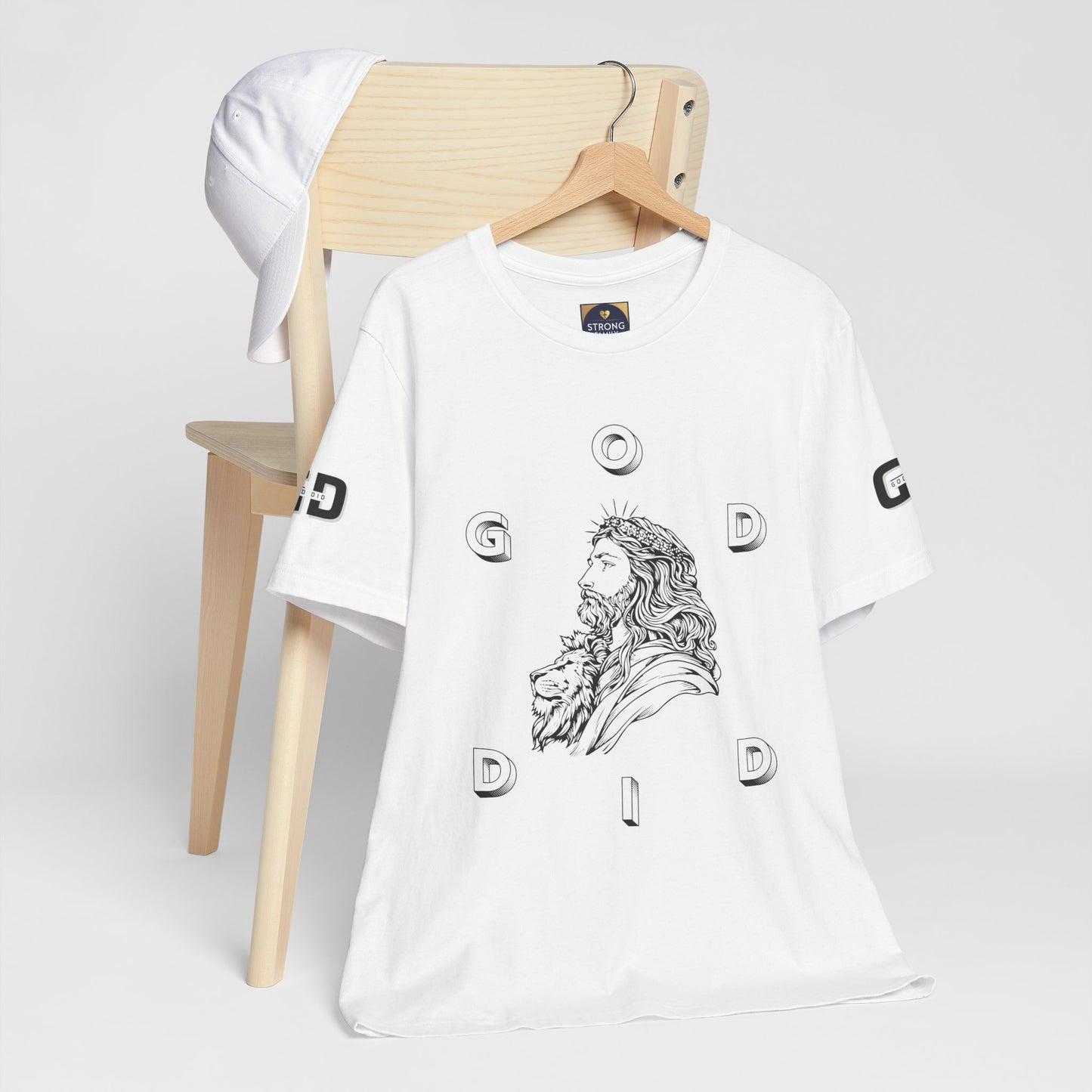 "GOD DID" —(BL) Jesus/Lion Profile