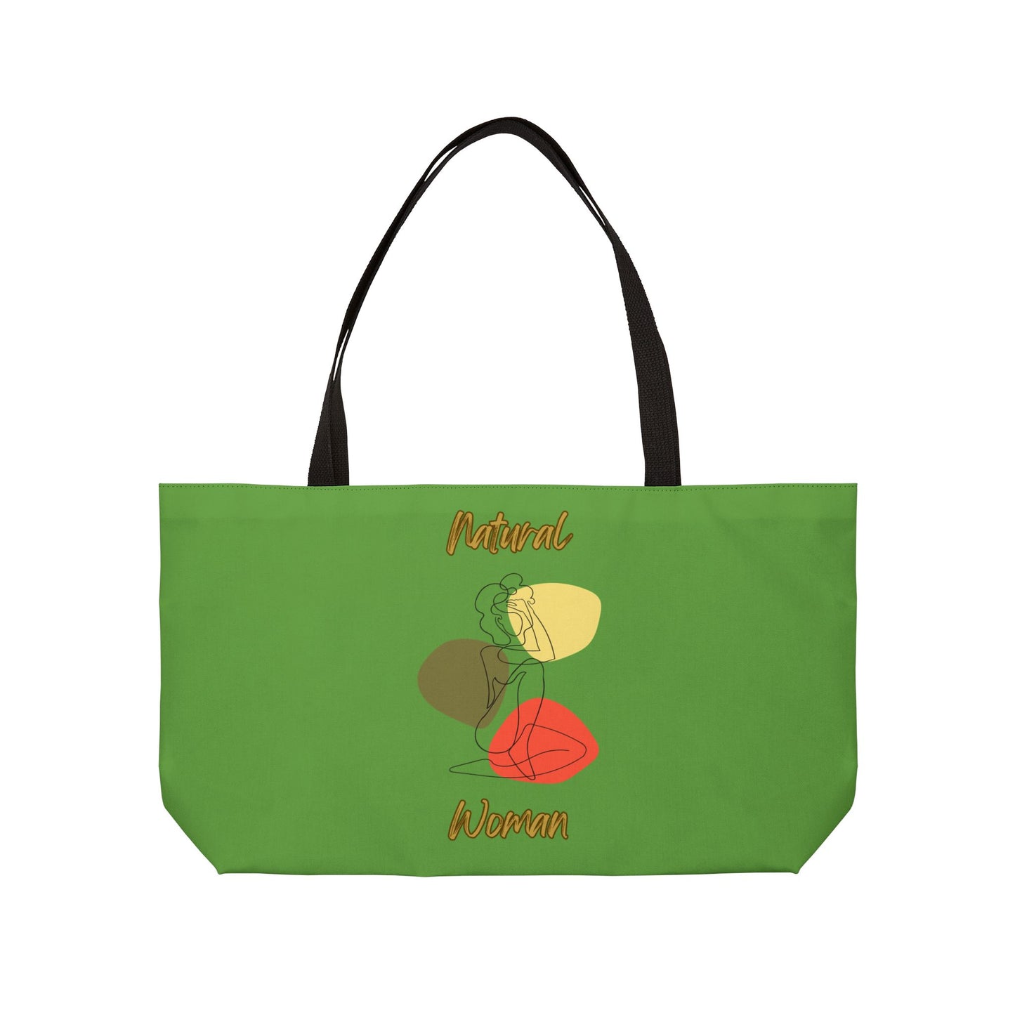 Natural Woman Colorful Pose (BL) Weekender Tote Bag GREEN