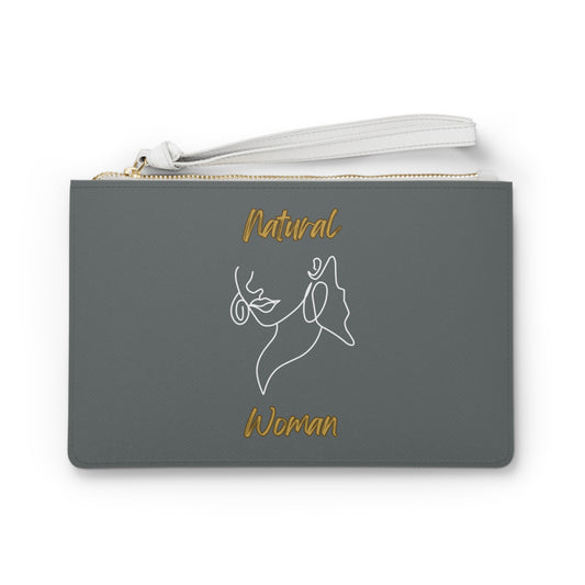 Natural Woman Lips (WL) Clutch Bag DARK GREY