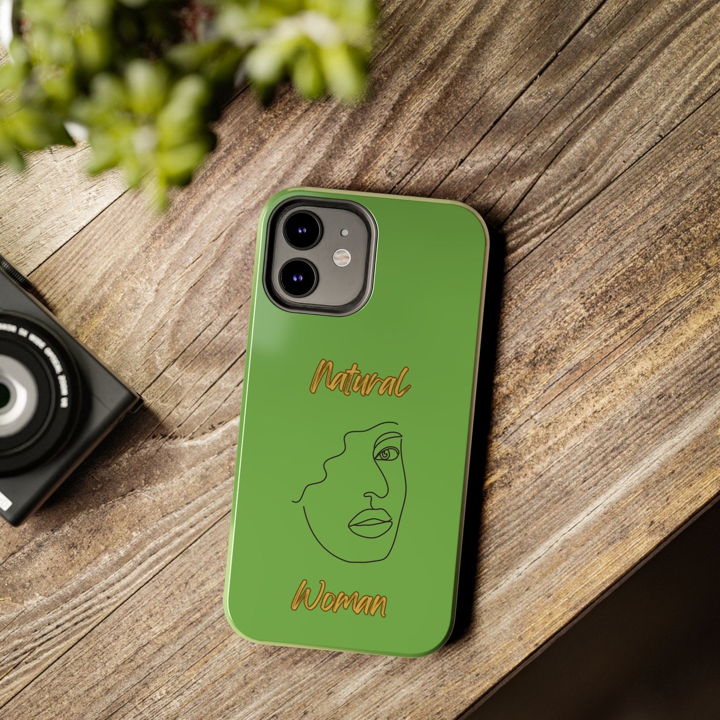 Natural Woman Peekaboo (BL)Tough Phone Cases GREEN