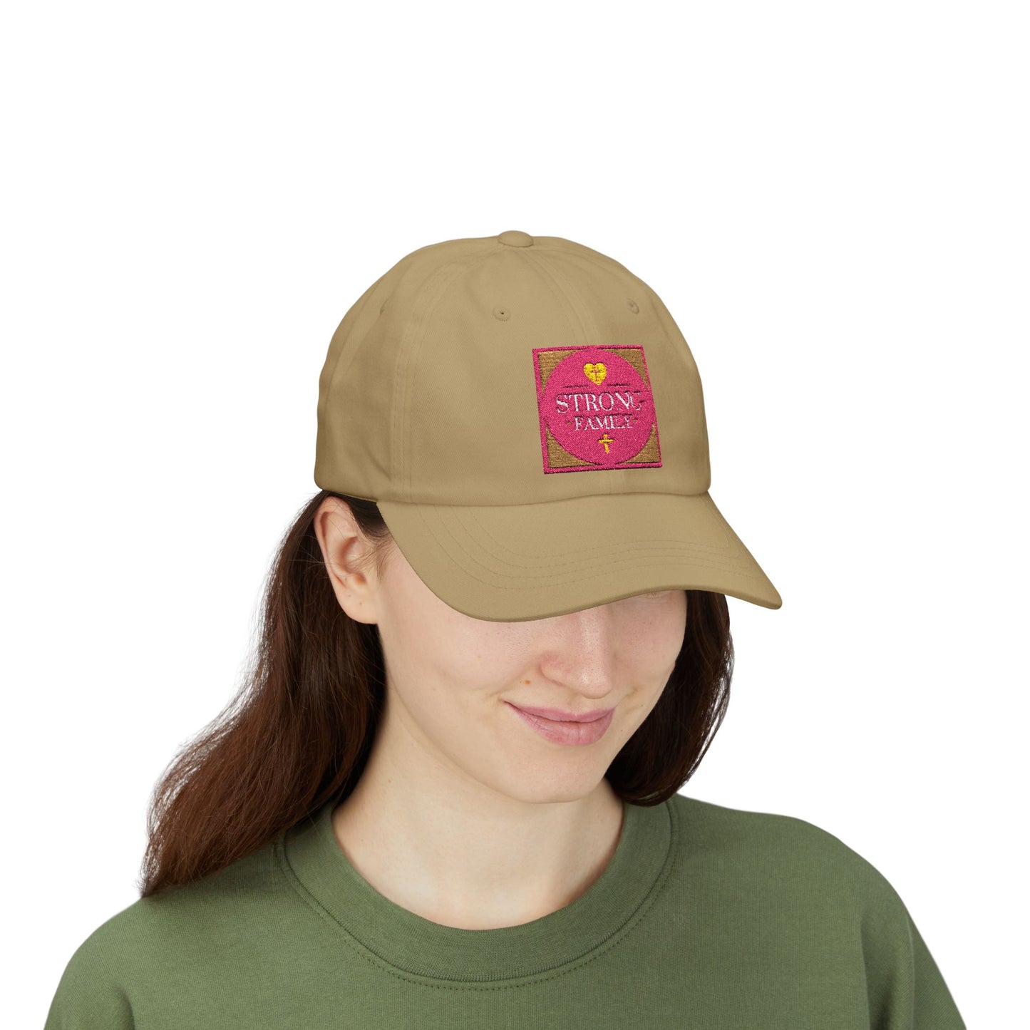 Strong Family Custom Casual Cap - PINK LOGO