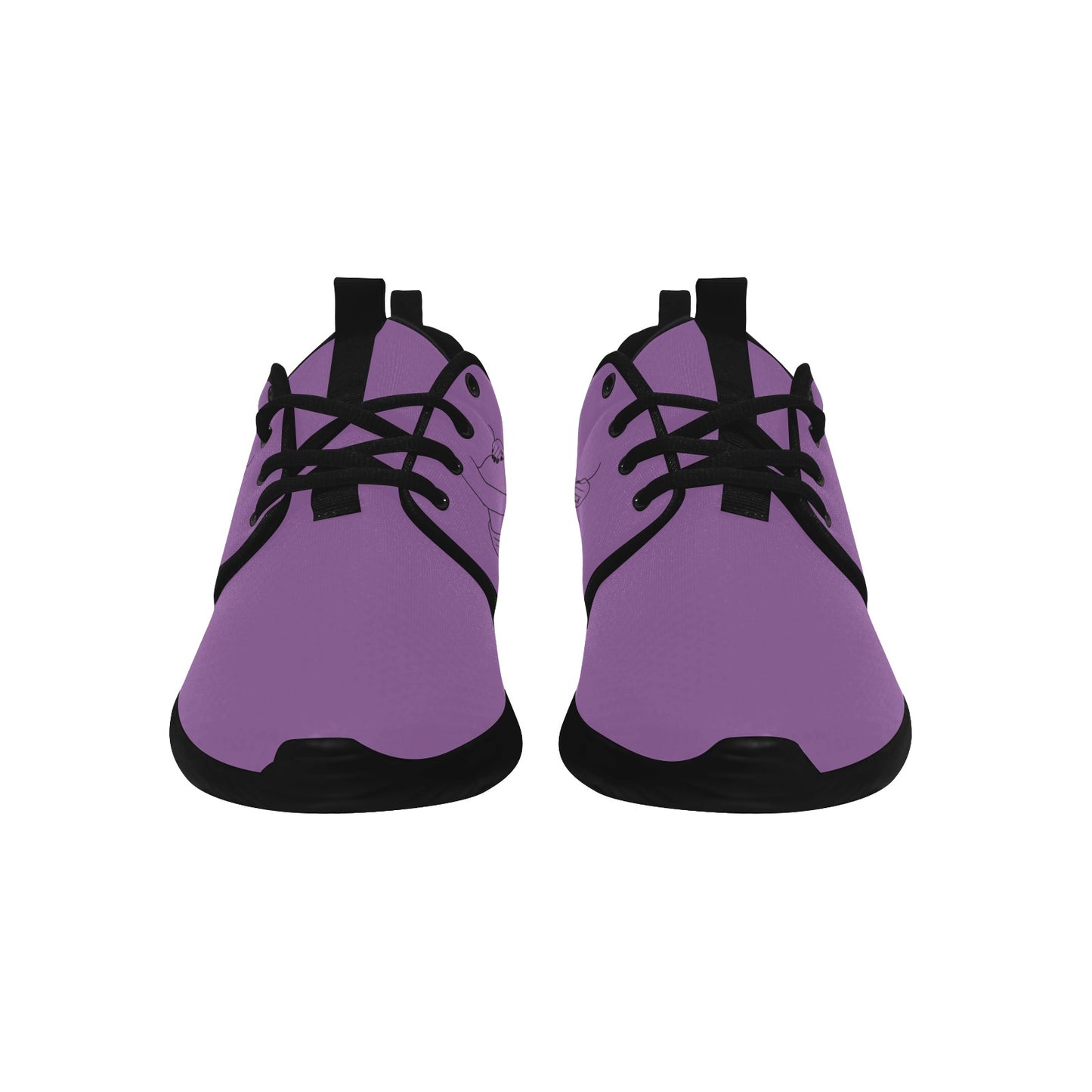 Natural Woman LOVED IN & OUT (BL) PURPLE w/ Black Sole Sneakers