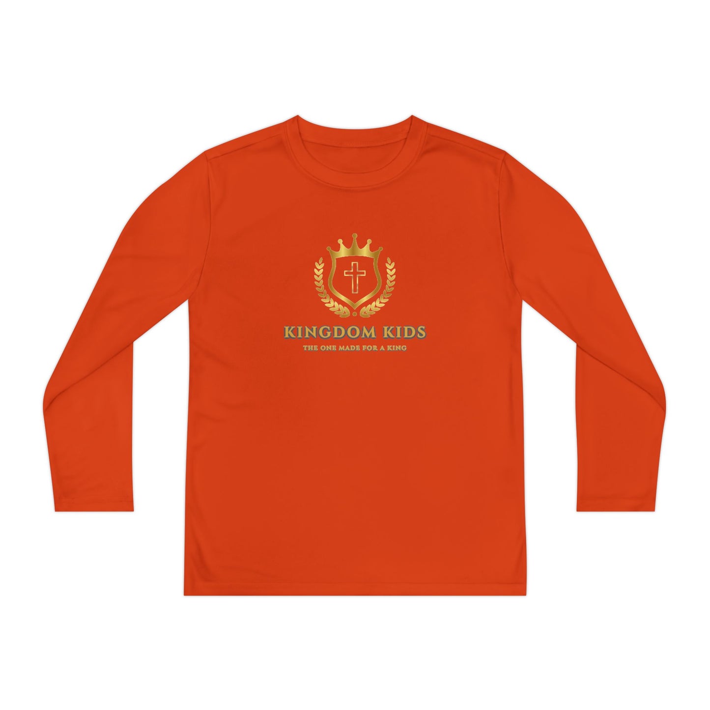 Kingdom Kids Youth Long Sleeve Tee - Crown Design