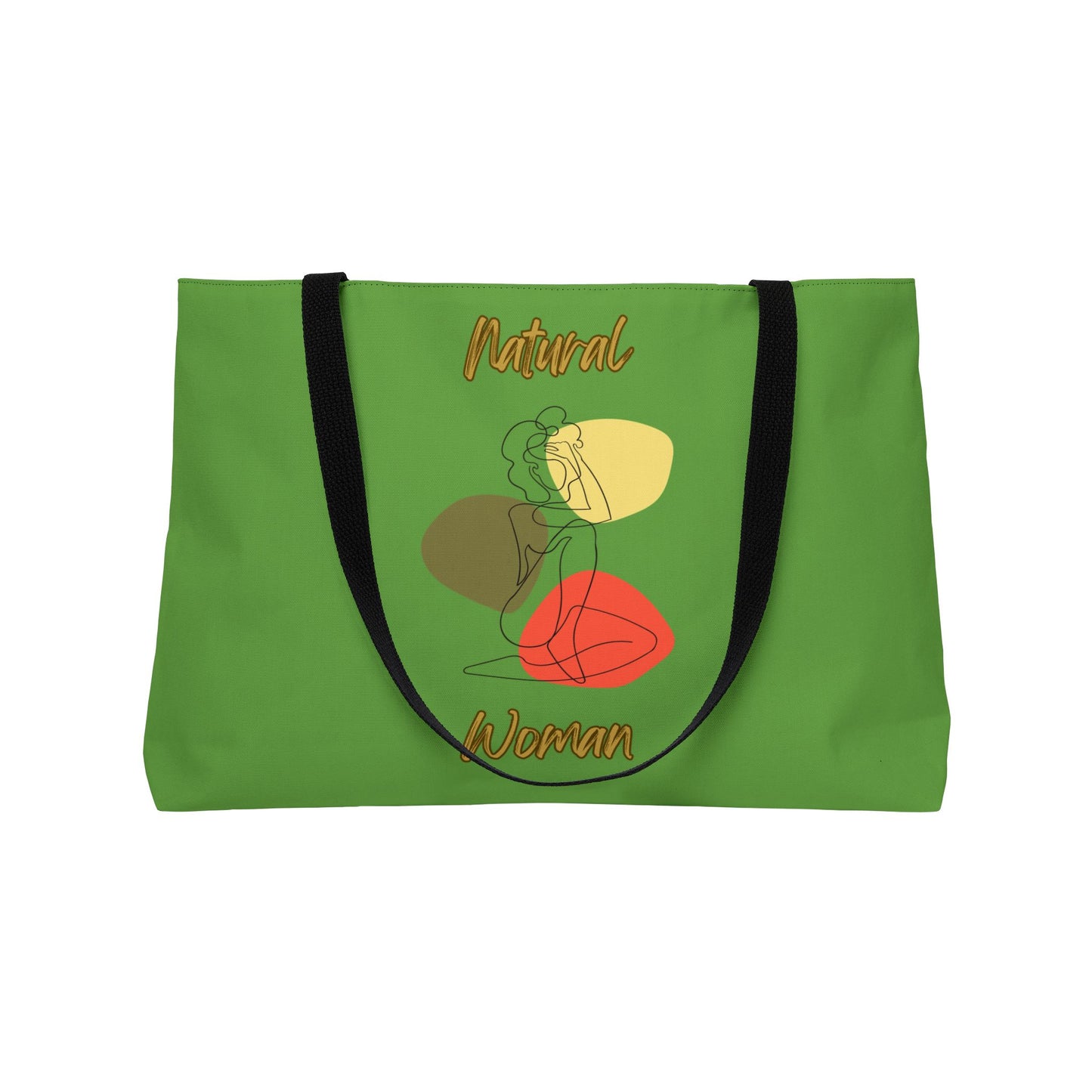 Natural Woman Colorful Pose (BL) Weekender Tote Bag GREEN