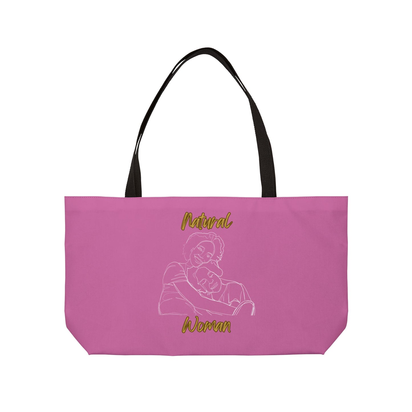 Natural Woman Loving Embrace (WL) Weekender Tote Bag LIGHT PINK