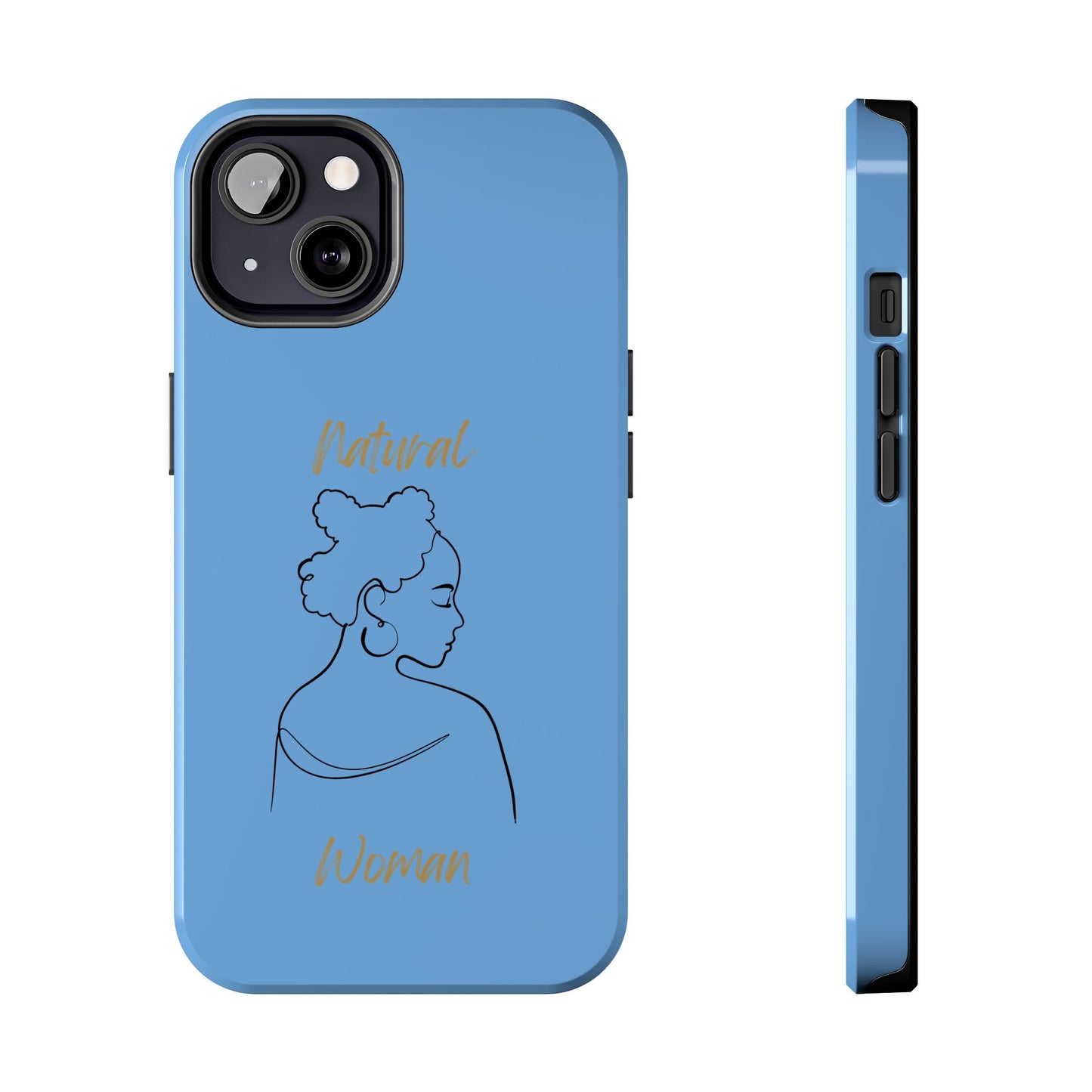 Natural Woman Twists (BL) Tough Phone Cases LIGHT BLUE