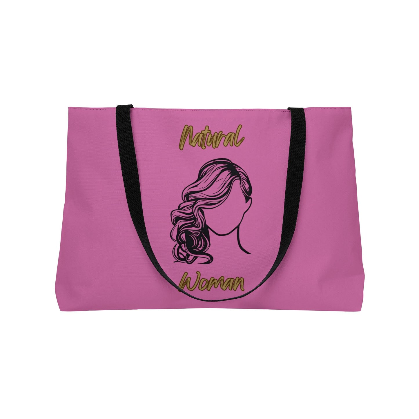 Natural Woman Long Curl (BL) Weekender Tote Bag LIGHT PINK
