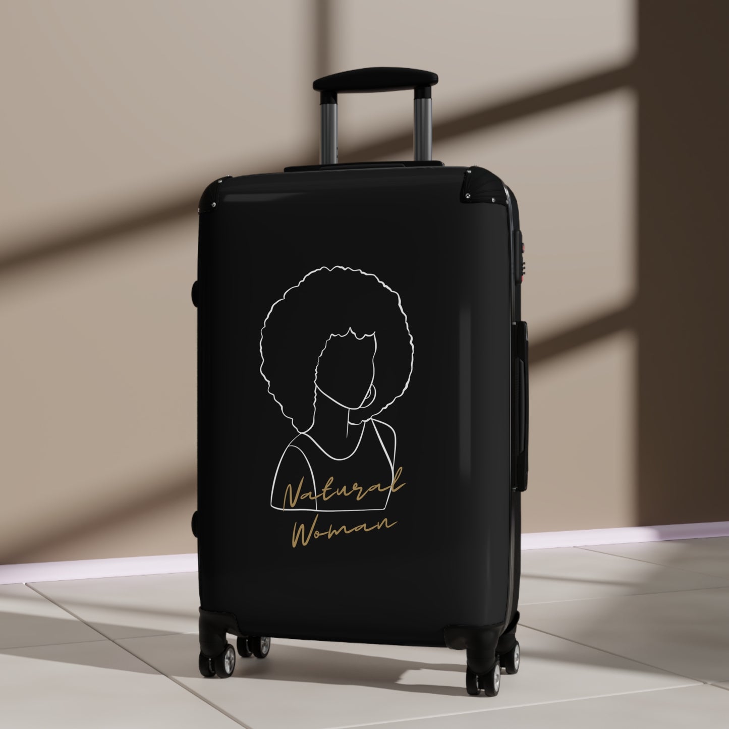 Natural Woman Afro (WL) Suitcase BLACK