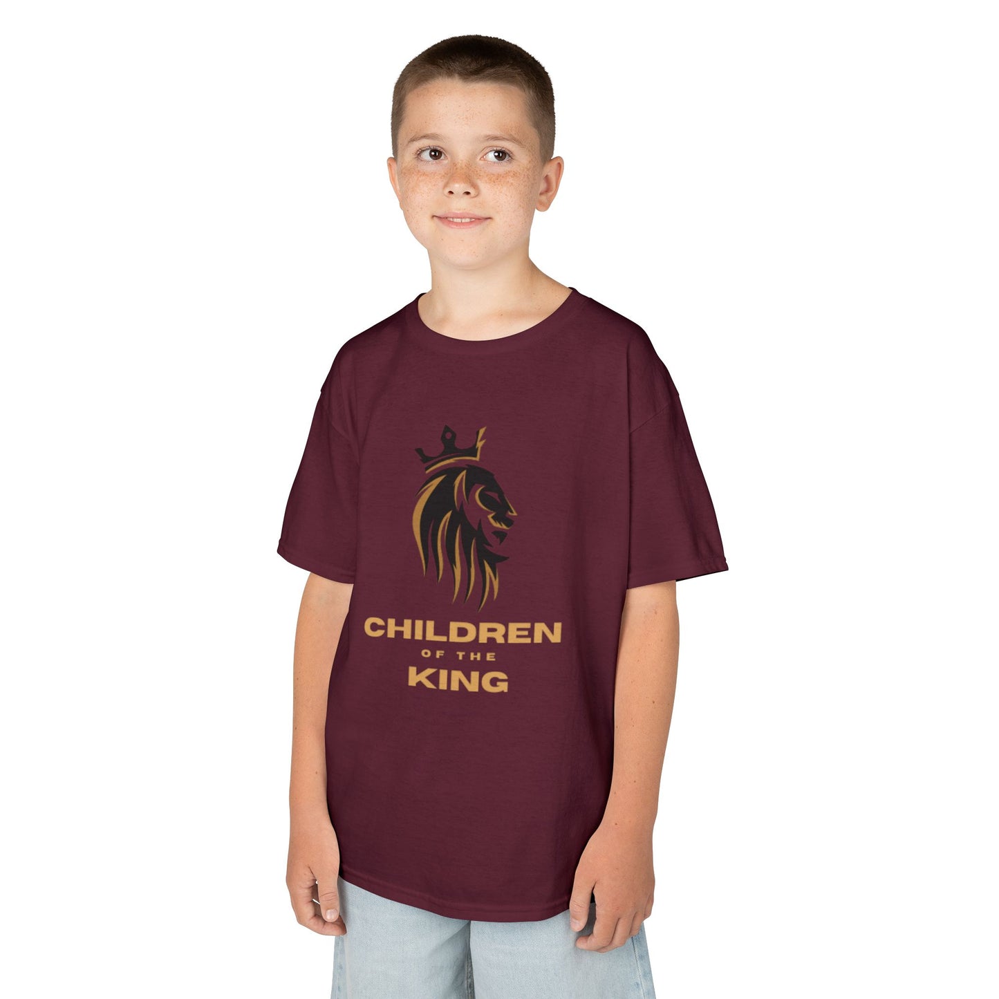 Children of the King Inspirational Kids Cotton T-Shirt (BL)