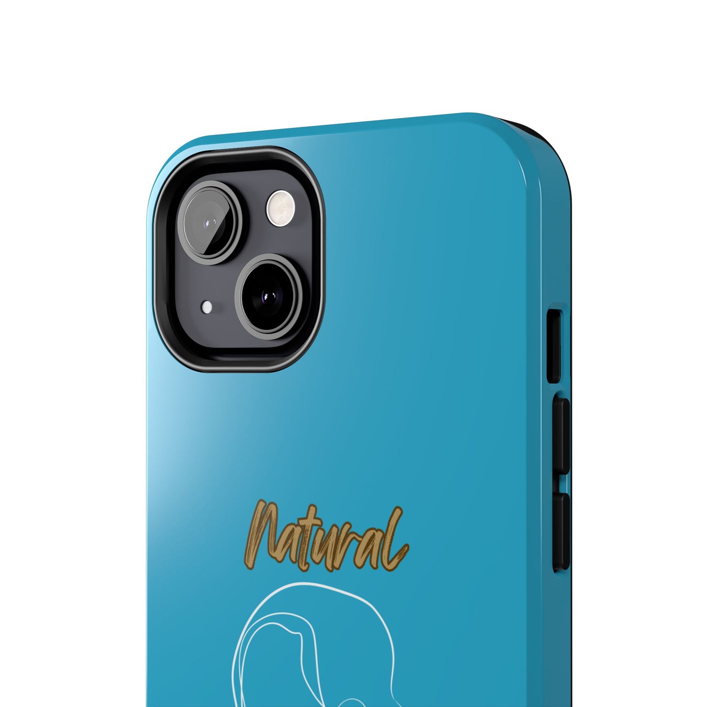 Natural Woman Hanging Hair (WL) Tough Phone Cases TURQUOISE
