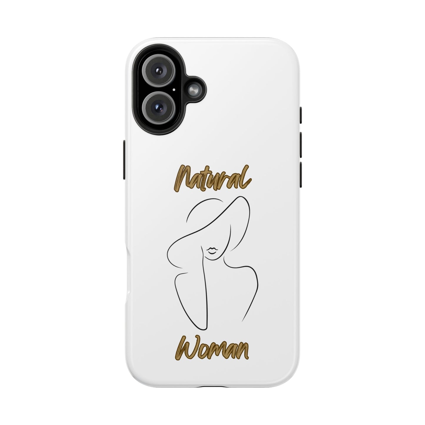 Natural Woman Sun Hat (BL) Tough Phone Cases WHITE