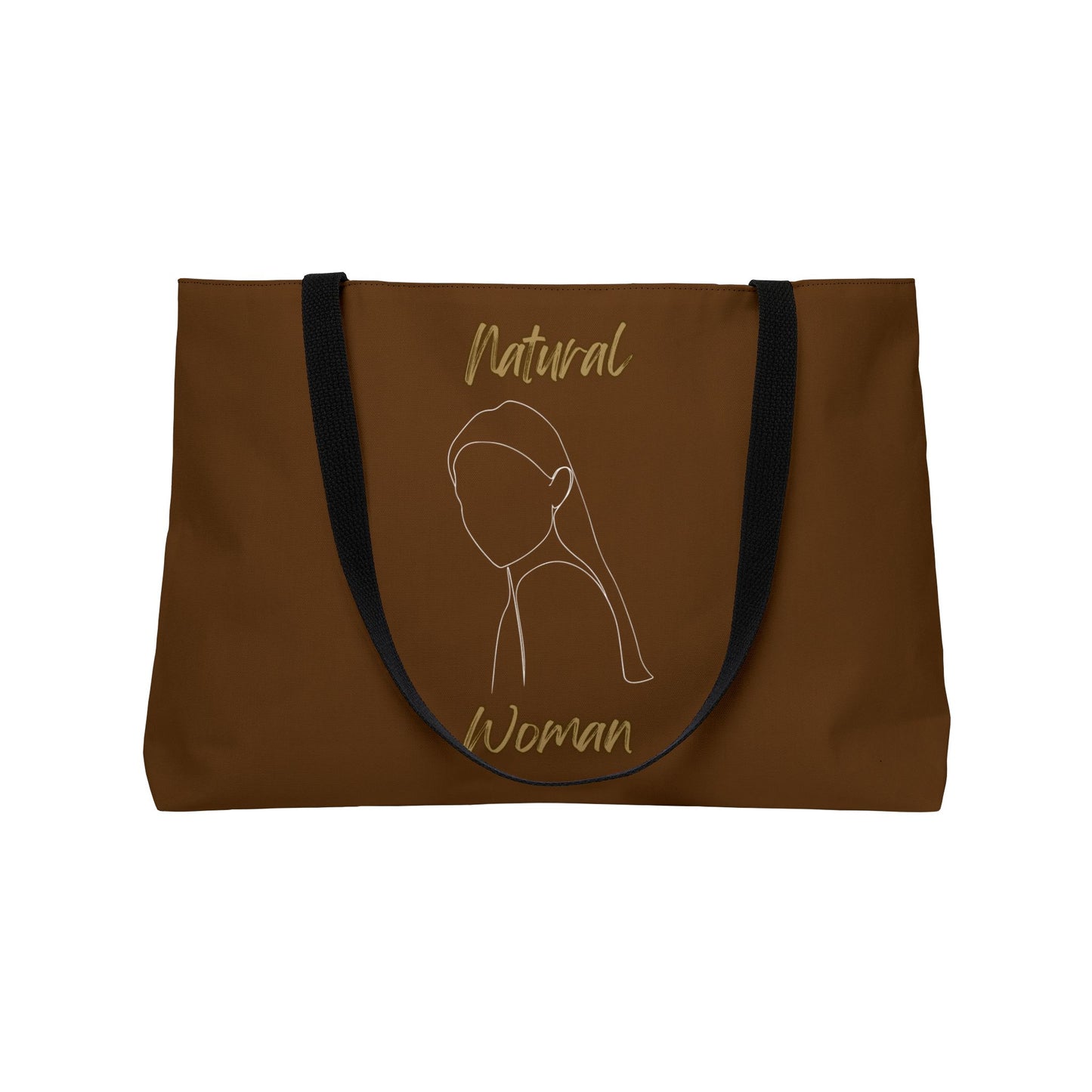 Natural Woman Tilted Look (WL) Weekender Tote Bag BROWN