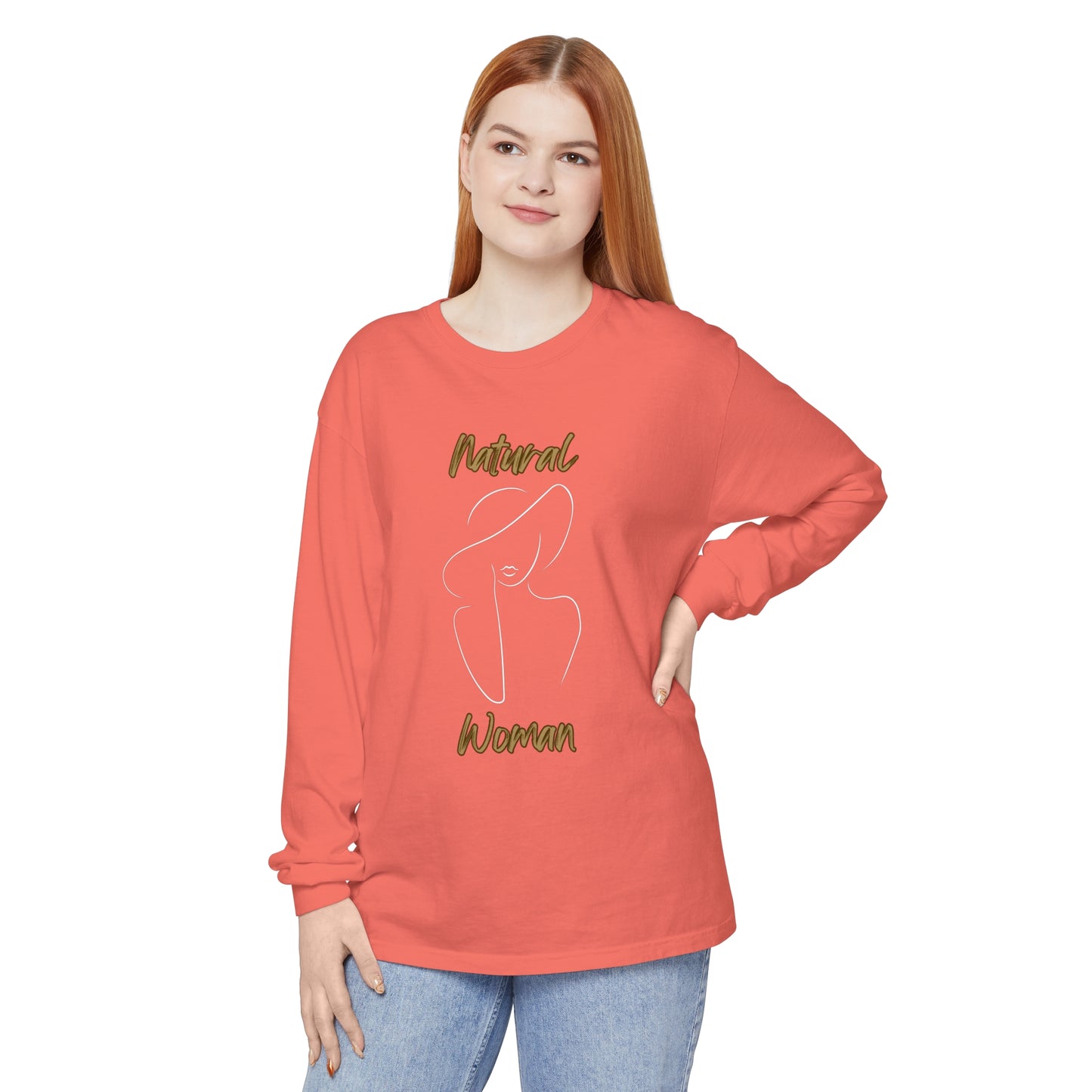 Natural Woman Sun Hat (WL) Long Sleeve T-Shirt