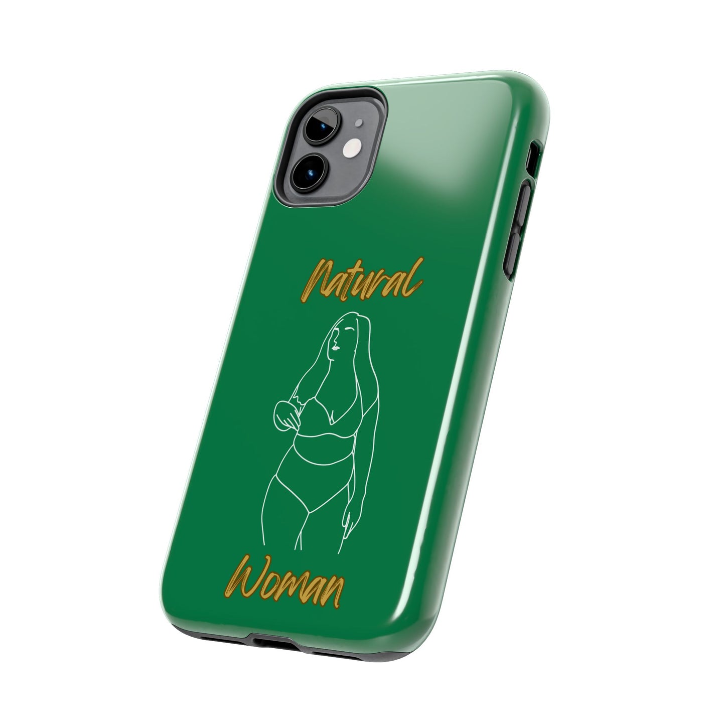 Natural Woman Full Beauty (WL)Tough Phone Cases DARK GREEN