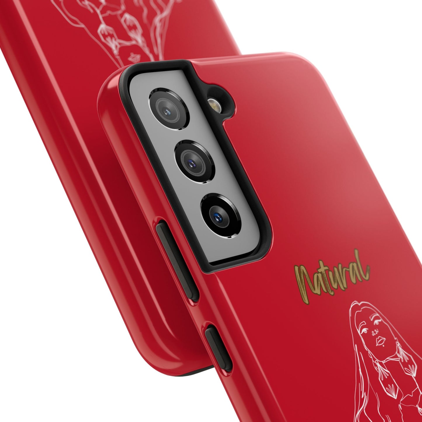 Natural Woman Thinking (WL)Tough Phone Cases DARK RED