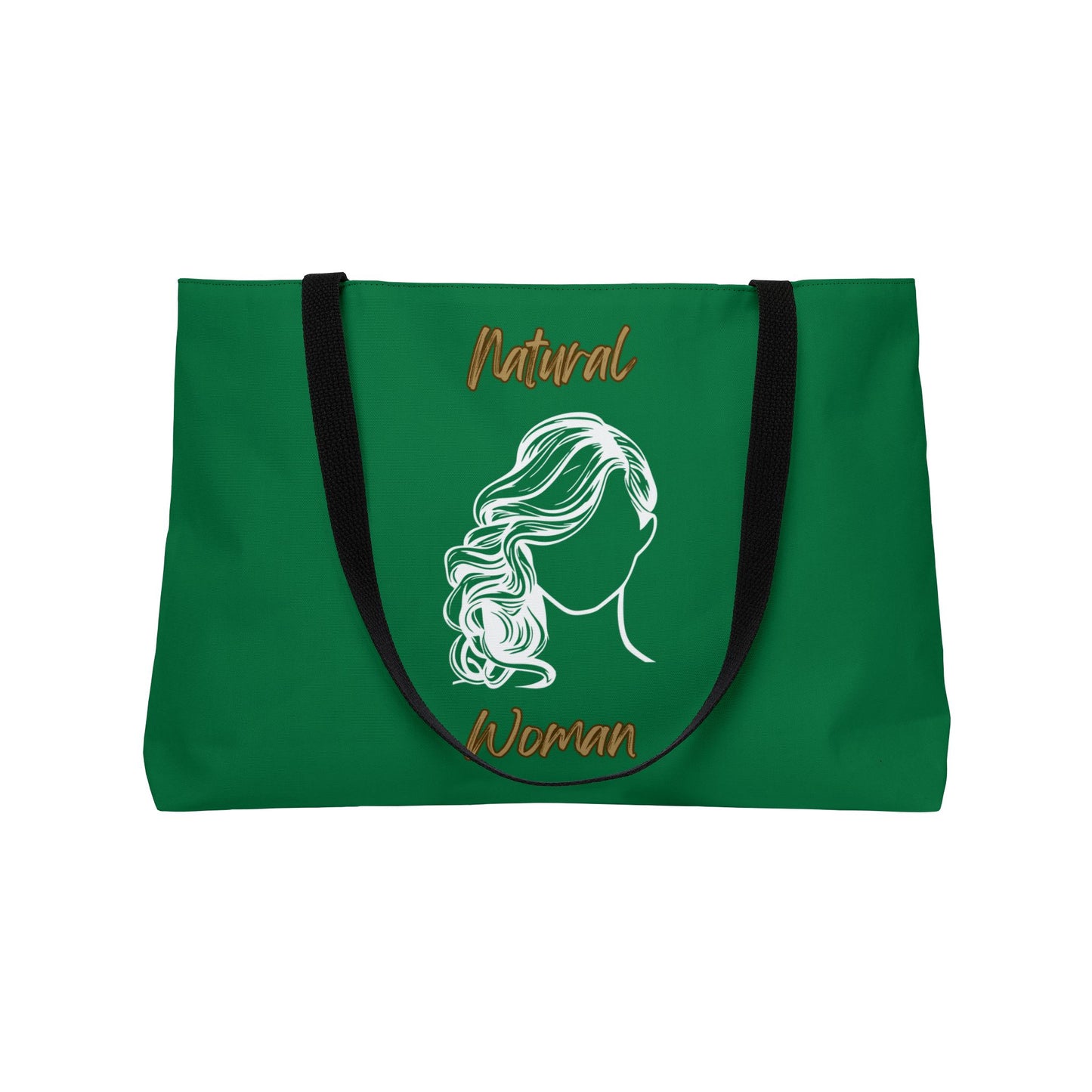 Natural Woman Long Curl (WL) Weekender Tote Bag DARK GREEN