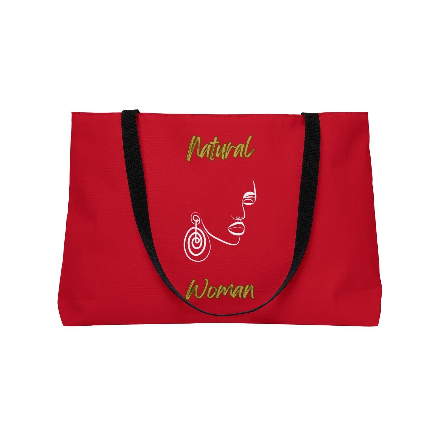 Natural Woman Music In My Soul (WL) Weekender Tote Bag DARK RED